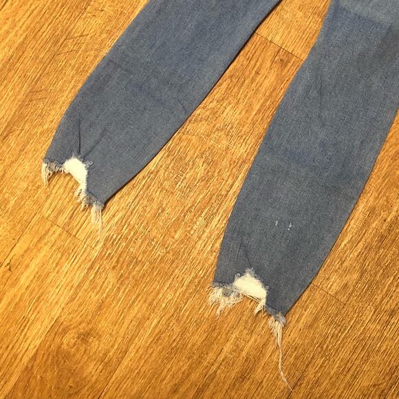 NWOT Paige Blue Light Wash Hoxton Ankle Skinny Jeans in Alamada Distressed - Picture 8 of 13